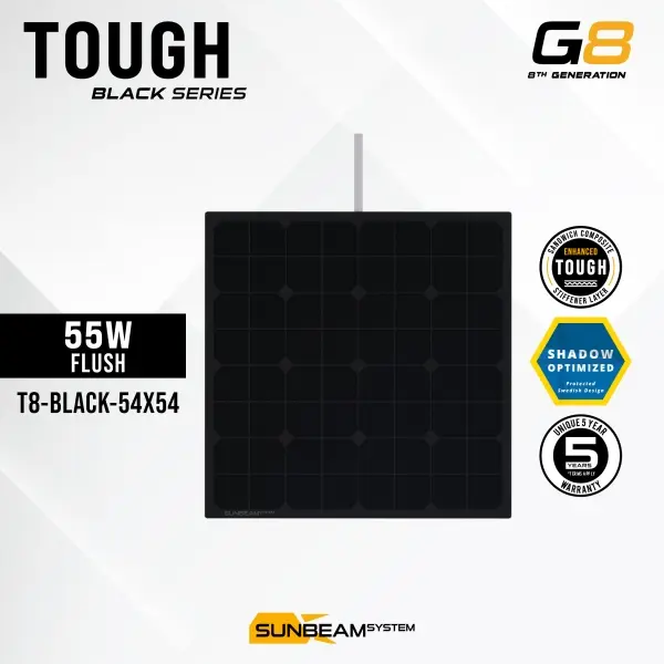 TOUGH G8 black begehbares Solarmodul 55-114 W