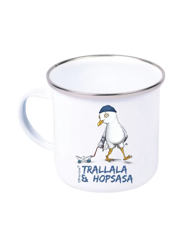 Trallala & Hopsasa Emaille Becher