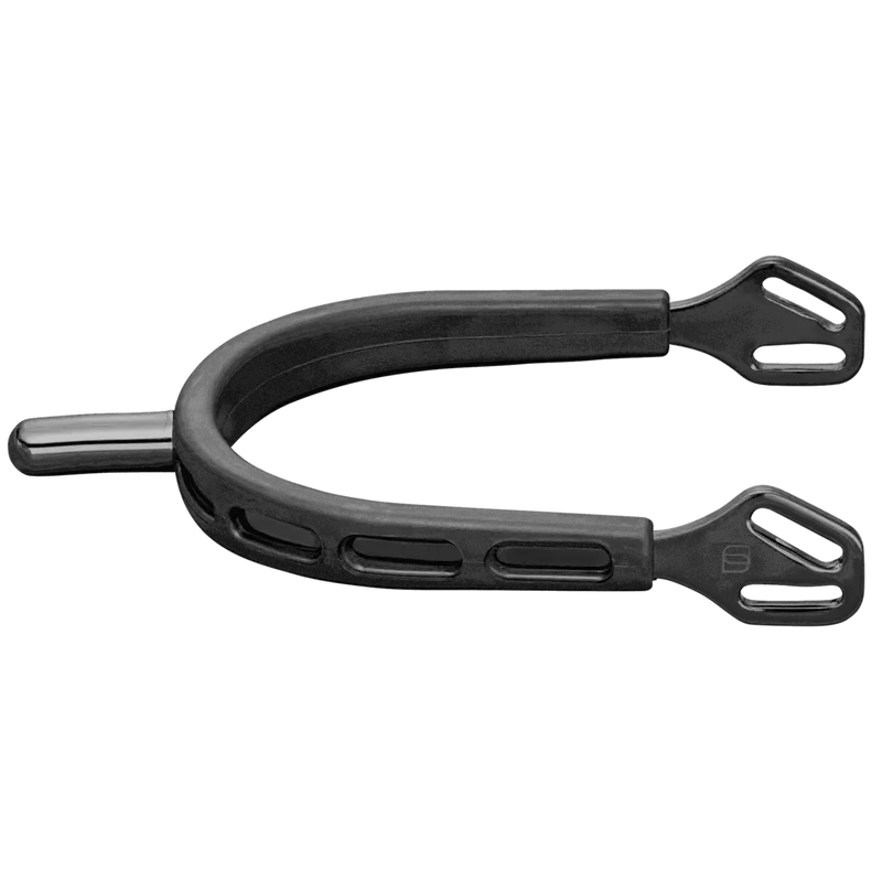 Ultra fit EXTRA GRIP Sporen "Black Series" - Edelstahl rostfrei anthrazit, 25 mm abgerundet