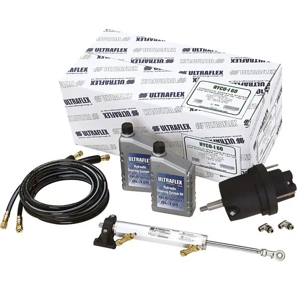 Ultraflex GOTECH-II Hydrauliksteuerung – komplett Set mit Pumpe, Zylinder & Schläuchen
