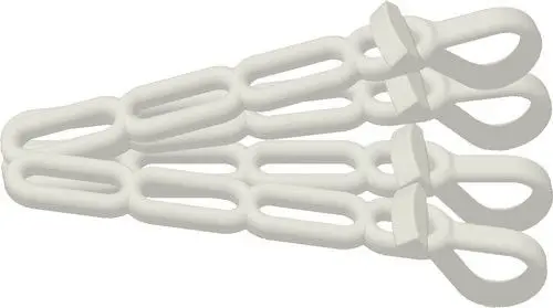 Unimer Persenningstropp Combi – elastisches Planenband im 4er-Pack