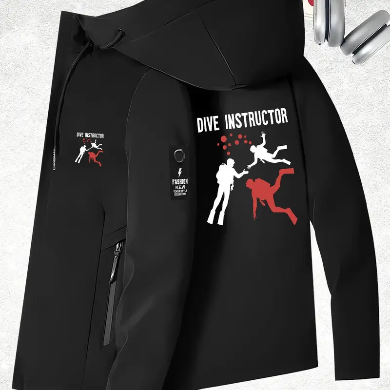 Unisex Hooded “Diving Instructor” All-Weather Jacket