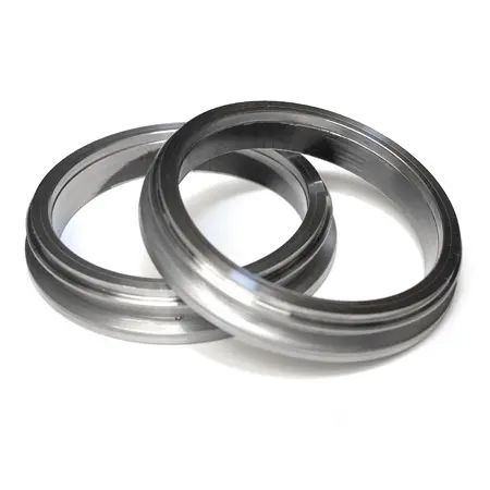 V-Band Anschweißring mit Innend. 63 mm aus VA Stahl
