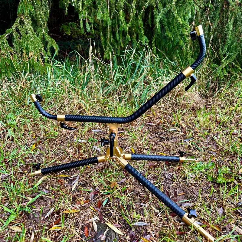 V1 Rod Pod Tri-Base Bundle inkl. Buzzer Bars - 24 Karat vergoldet und Carbon foliert