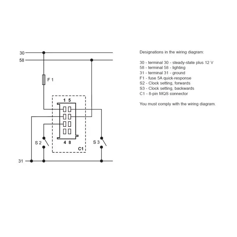 Veratron VDO VL AFTERMARKET CLOCK - H