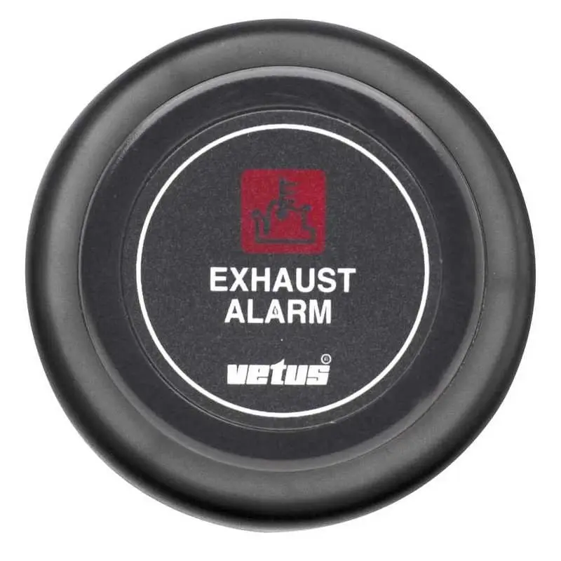 Vetus Auspufftemperaturalarmanzeige, schwarz, 12 V