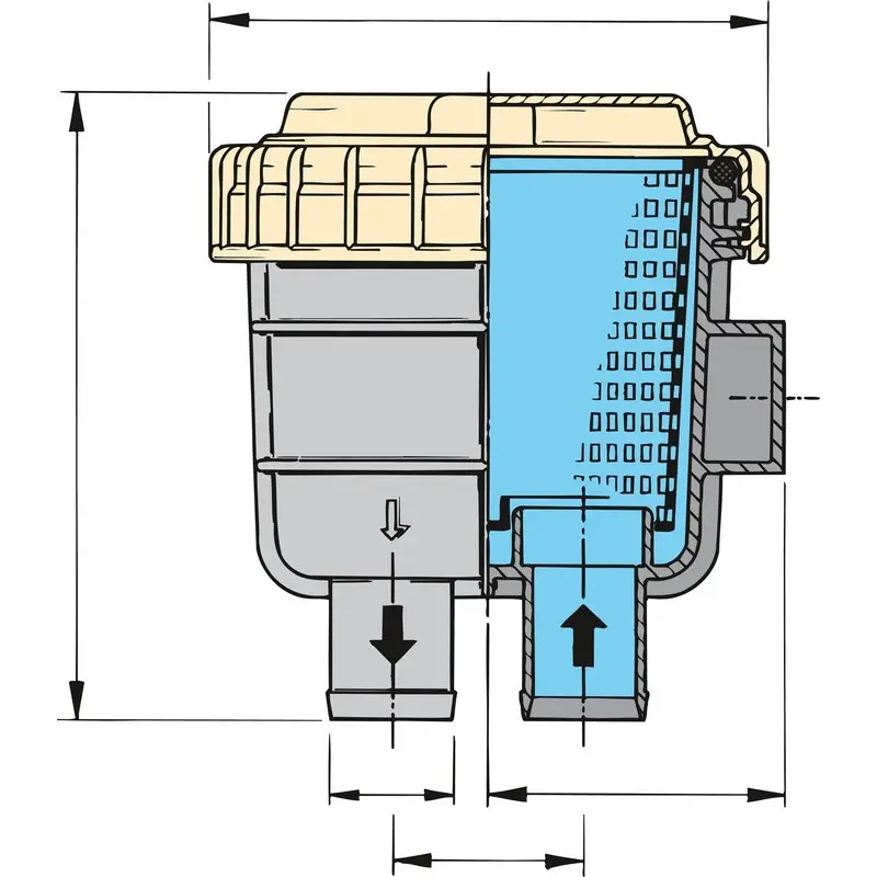 Vetus FTR330 Wasserfilter 31,8mm