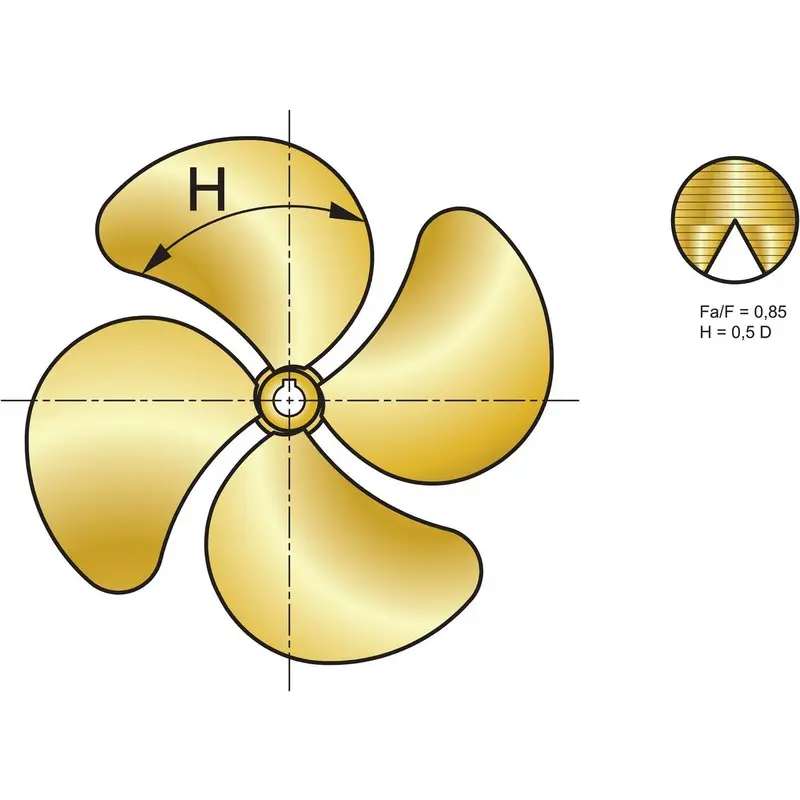 Vetus P4G Propeller 23'Ø, 23' Steigung