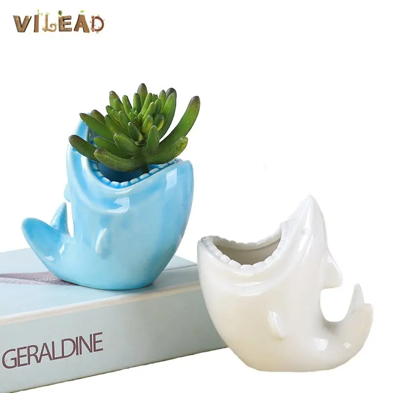 Vilead Shark-Shaped Flower Pot