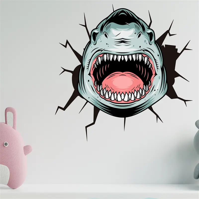 Wall Sticker Shark Attack