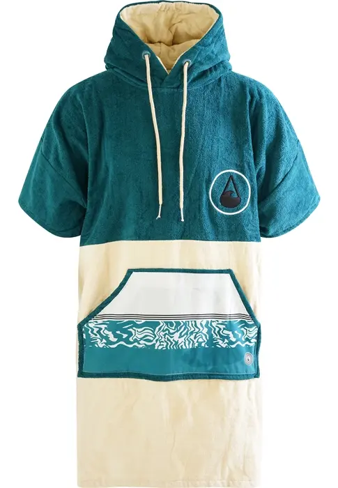 WAVE HAWAII Poncho Petrol Velour