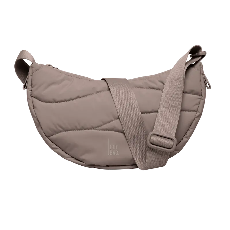 Wavy Puffer Moon Bag (Monochrome)