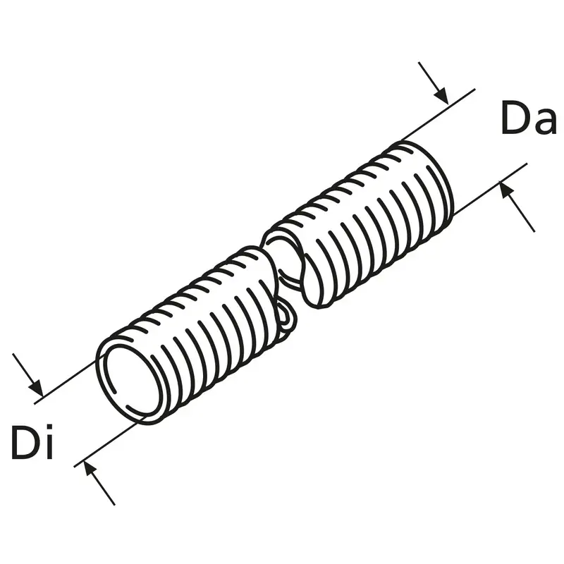 Webasto Flex Waermeschutzrohr D28, L=324 Glasfase