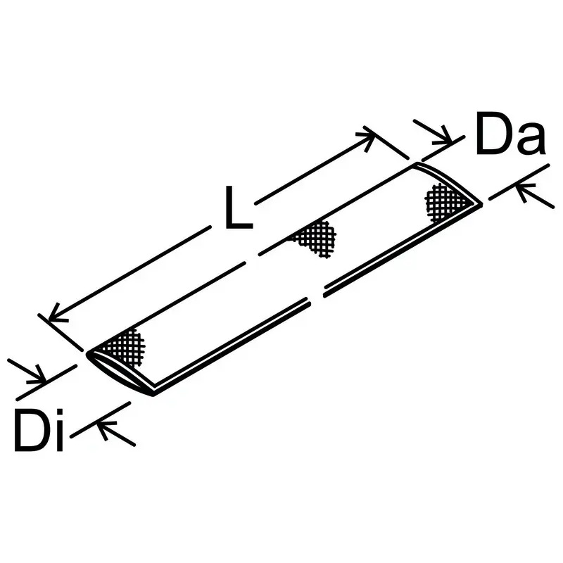 Webasto Waermeschutzschlauch L=1850, Glasfaser