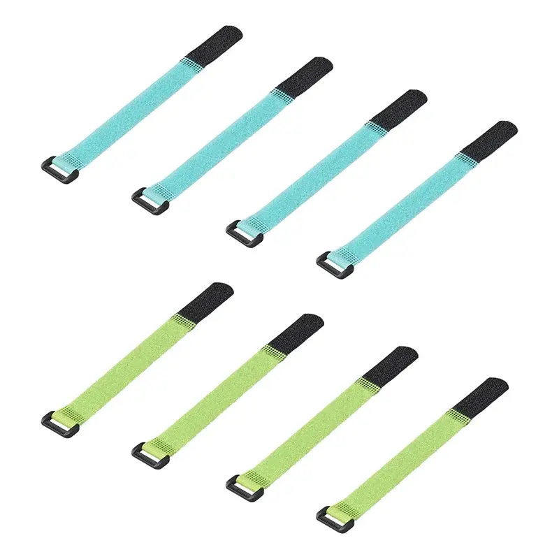 Wiederverwendbare Klett-Kabelbinder | 8er-Set
