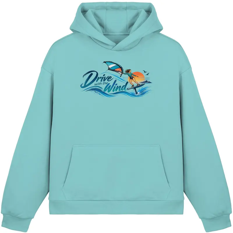Wing-Drive With The Wind - Fluffy Boxcut Hoodie