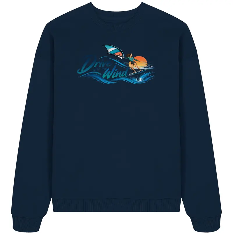 Wing-Drive With The Wind - Organic Oversize Sweatshirt