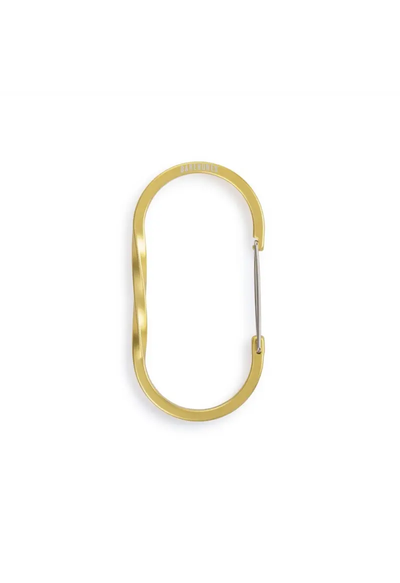 WIREGATE CARABINER LARGE GOLD