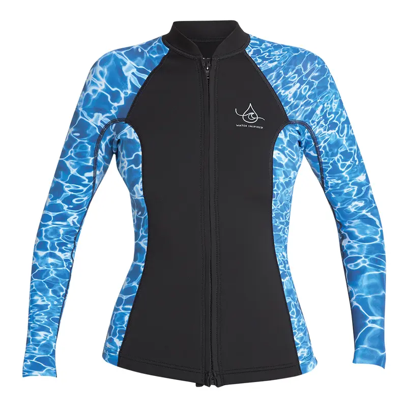 Women's Ocean Ramsey Water Inspired Axis Front ZIP Long Sleeve Jacket 2/1mm