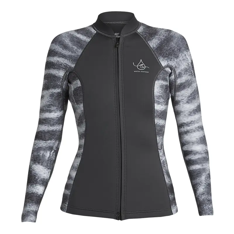 Women's Ocean Ramsey Water Inspired Axis Front Zip Long Sleeve Jacket 2/1mm