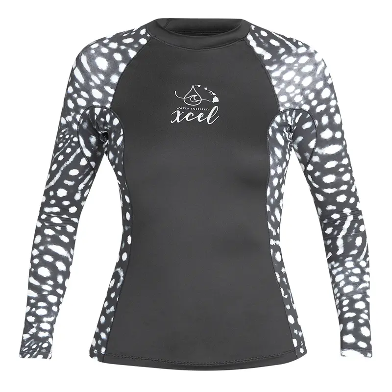 Women's Ocean Ramsey Water Inspired Performance Fit Long Sleeve Top W/Key Pocket UV