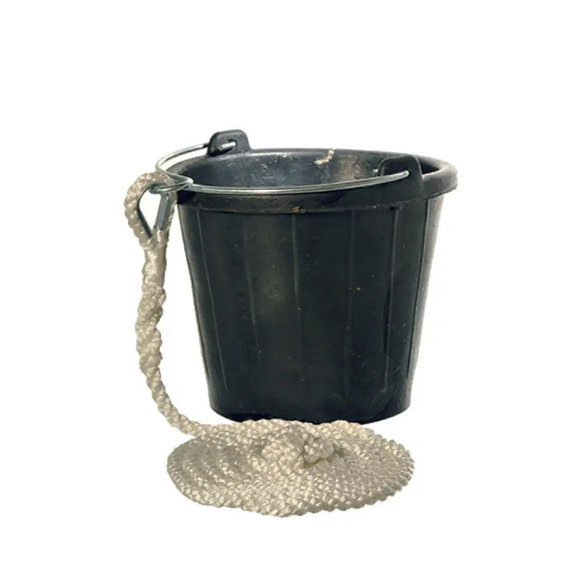 Yachticon Gummi Eimer 8 Liter mit 3 m Leine